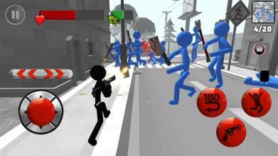 Stickman 3D Shooting截图1