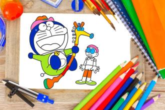 coloring book : Nobita Super Heroes截图2