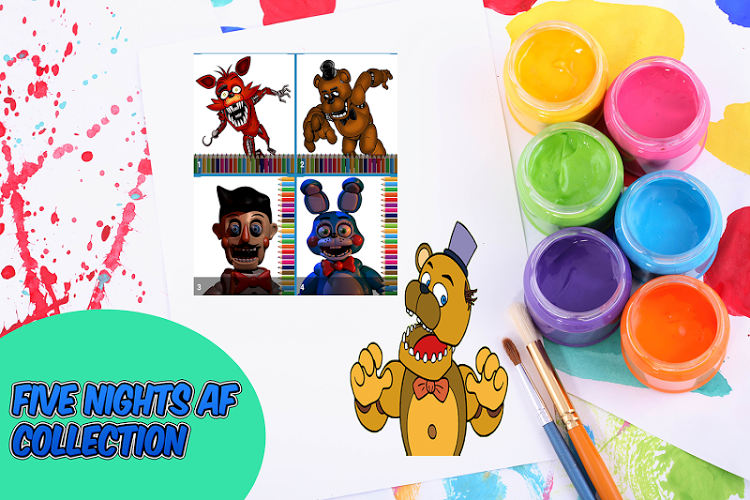 Coloring Book Five Nights FNAF截图4