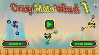 Crazy Moto: Wheel 1 !截图1