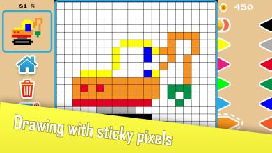 Sticky Pixels - Coloring Book截图2