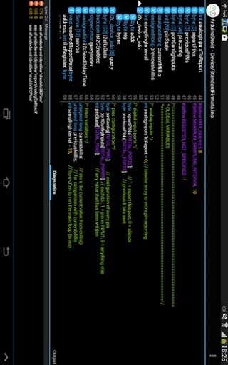 ArduinoDroid集成开发环境截图1