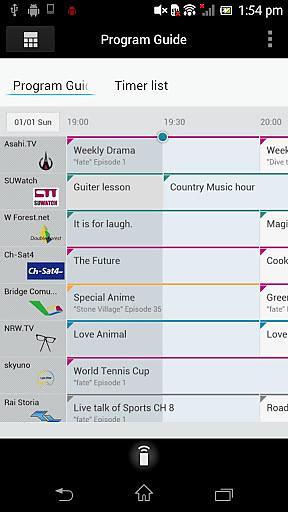 TV SideView: Sony电视遥控器&电视节目表截图2