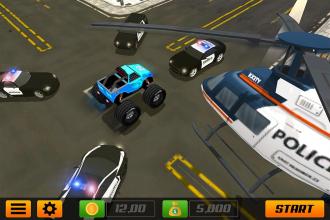 Police Chase Monster Truck in City截图5
