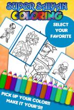 Super Saiyan Coloring Games截图1