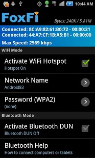 FoxFiWiFi蓝牙网络共享截图3