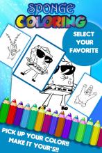 Sponge Coloring Game截图1