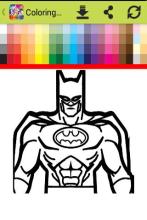 Coloring book for justice heroes截图4