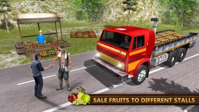 Fruit Transporter Up Hill Climb Truck Simulator 3D截图3