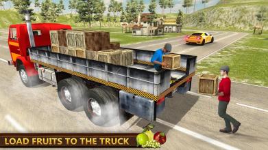 Fruit Transporter Up Hill Climb Truck Simulator 3D截图5