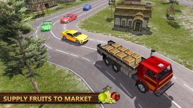 Fruit Transporter Up Hill Climb Truck Simulator 3D截图4