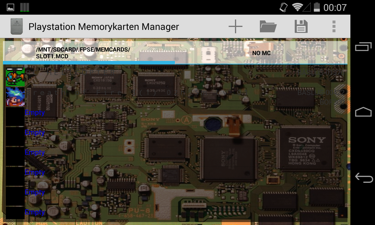 PSX Memorycard Manager 2 Free截图4