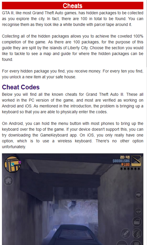 Guide for Grand Theft Auto 3截图4