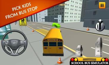 校车驾驶3D模拟 - School Bus Driving截图1