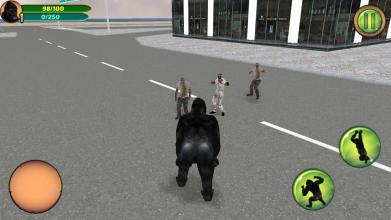 Real Gorilla vs Zombies - City截图5