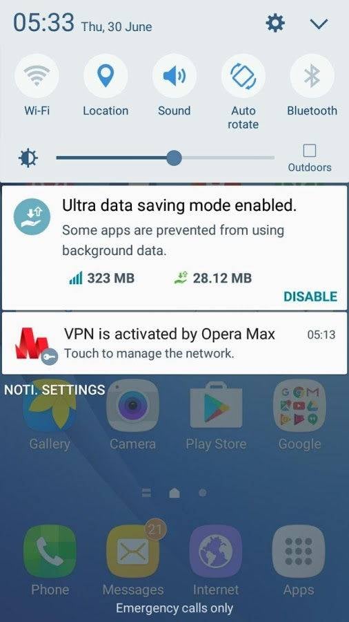 Opera Max流量管理截图1