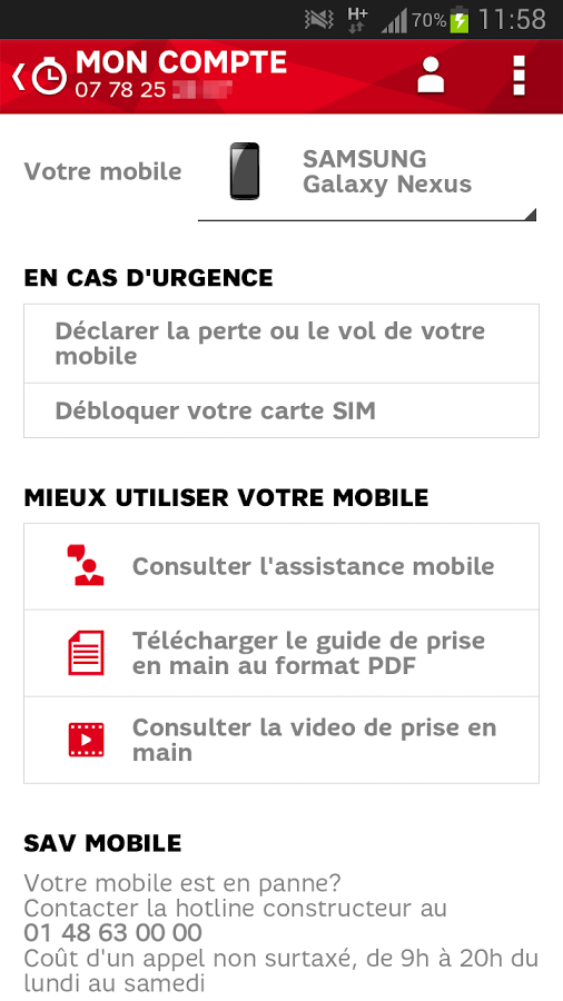 SFR Mon Compte截图3