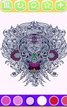 Mandala skull Coloring free book : New Version截图2