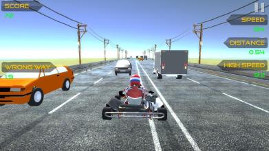 Traffic Go Kart Racer 3D截图1