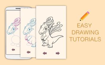 Draw Drawings Legendary Dragons and Monsters Mania截图1