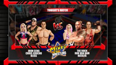 Mixed Tag Team Match:Superstar Men Women Wrestling截图4