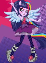 Rainbow Twilight Sparkle Rocks Dress Up截图1