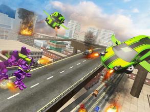 Flying robot car war : Robot transforming game截图4