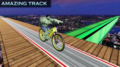 SuperHeroes Bmx Sky Tracks Stunts 2018截图4