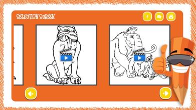 Ice Age Coloring Book截图2