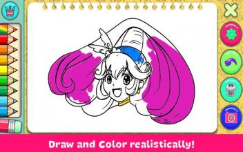 Glitterr Doki forces Coloring Book截图1