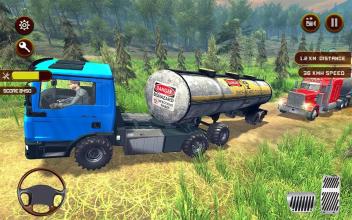 Oil Tanker Truck Drive Free: Hill Climb Driving截图1