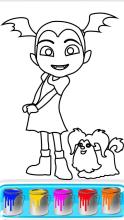 Vampirina Coloring Book Pages: Vee Coloring Game截图4