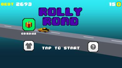 Rolly Road - super fun and challenging arcade game截图1