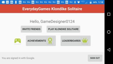 Klondike Solitaire with Leaderboards截图1