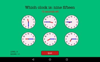 Quick Strike Clocks - Learn to Tell Time截图3