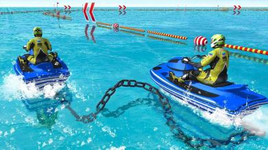 Chained Jet Ski Water Race Simulator 3D截图1