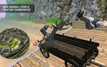 Save Ragdoll People Tractor Transporter截图2