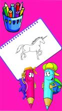 Coloring Unicorn Sandbox Color by Page Book截图1