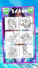 moanaa coloring for princess maona截图2