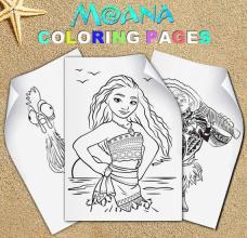 moanaa coloring for princess maona截图4