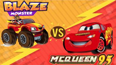 Blaze With Monster Machines VS McQueen Lightning 3截图1