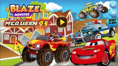 Blaze With Monster Machines VS McQueen Lightning 3截图2