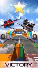 Impossible Flying Chained Car Games截图4