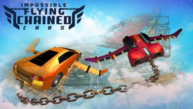 Impossible Flying Chained Car Games截图3