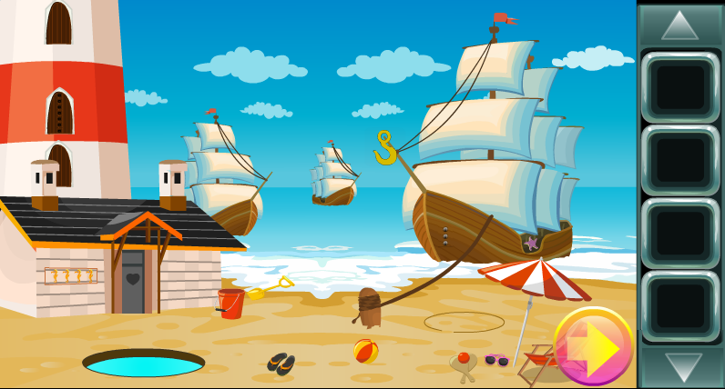 Caribbean Pirate Girl Rescue Game Kavi - 188截图1