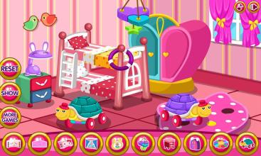 Twin baby room decoration game截图2