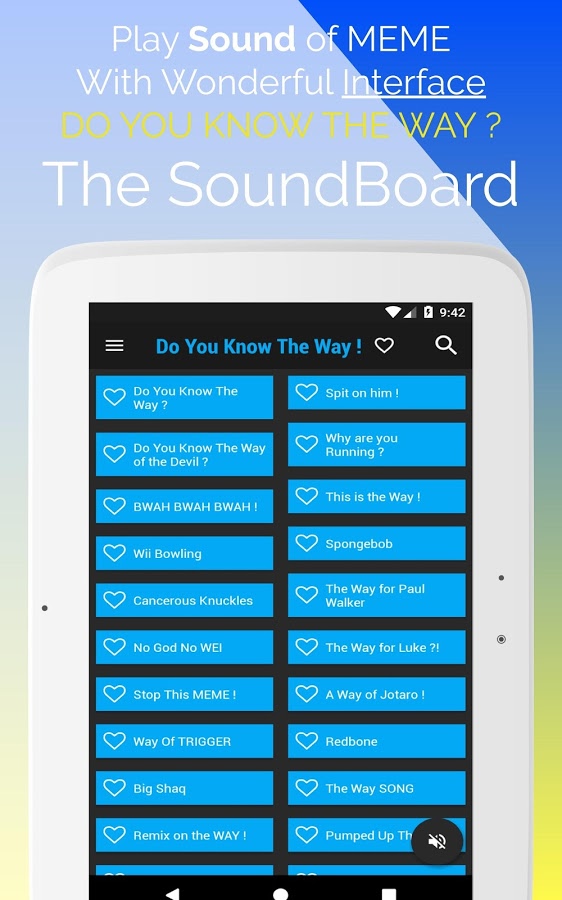 DO YOU KNOW THE WAY ! SoundBoard 2018 MEME截图5