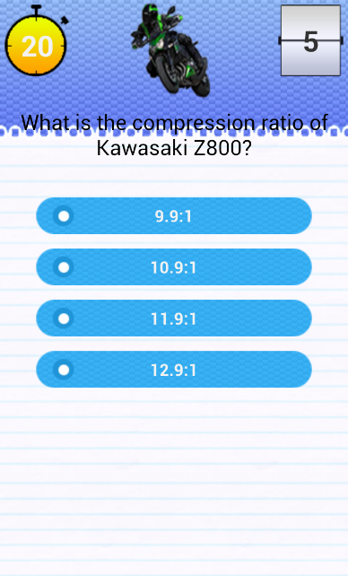 Quiz for Kawasaki Z800 Fans截图2