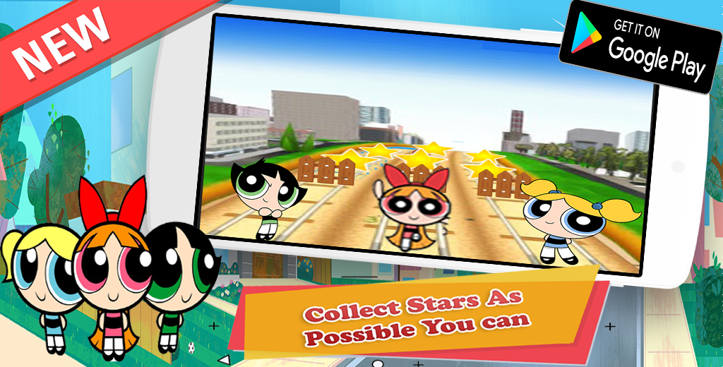 PowerPuff Girls :Subway Run Kids Game截图2