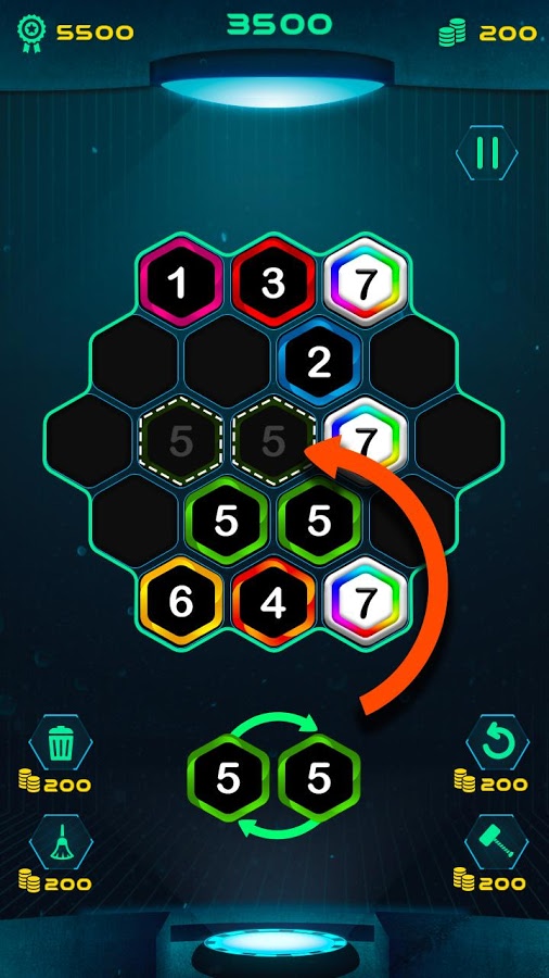 HEXA BRAIN TEASER – MAKE 7截图4